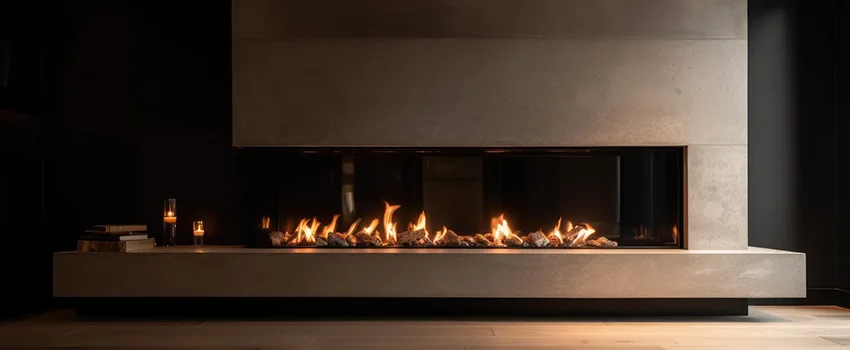 Gas Fireplace Ember Bed Design Services in Dana Point, California
